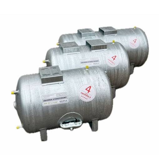 Verzinkte Hydrophorbehälter – HVP L (liegende Ausführung)